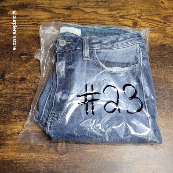 Kancan Jeans Size 28 Kurvy Ultra High Rise Ankle Skinny Raw Hem Medium Wash - Picture 12 of 12